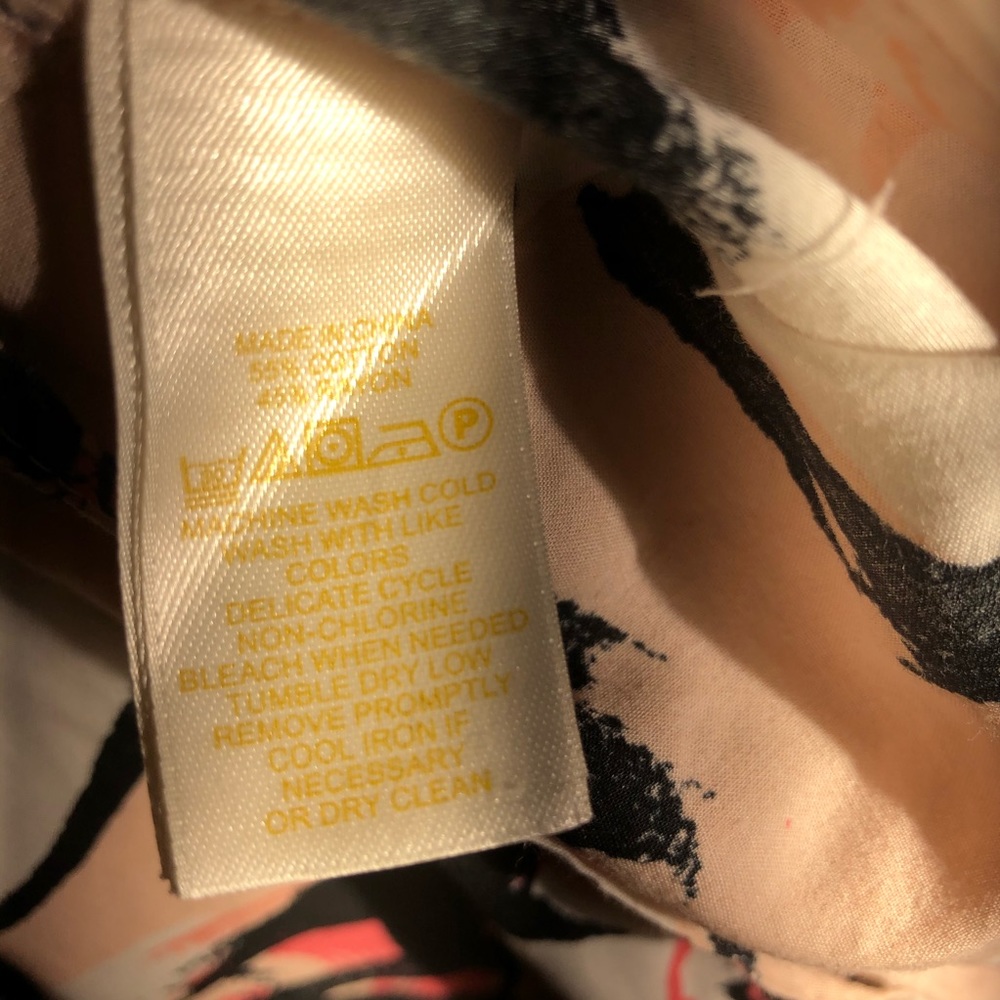 KATE SPADE Pink Floral Toses PJ Sleep Top - Picture 6 of 6